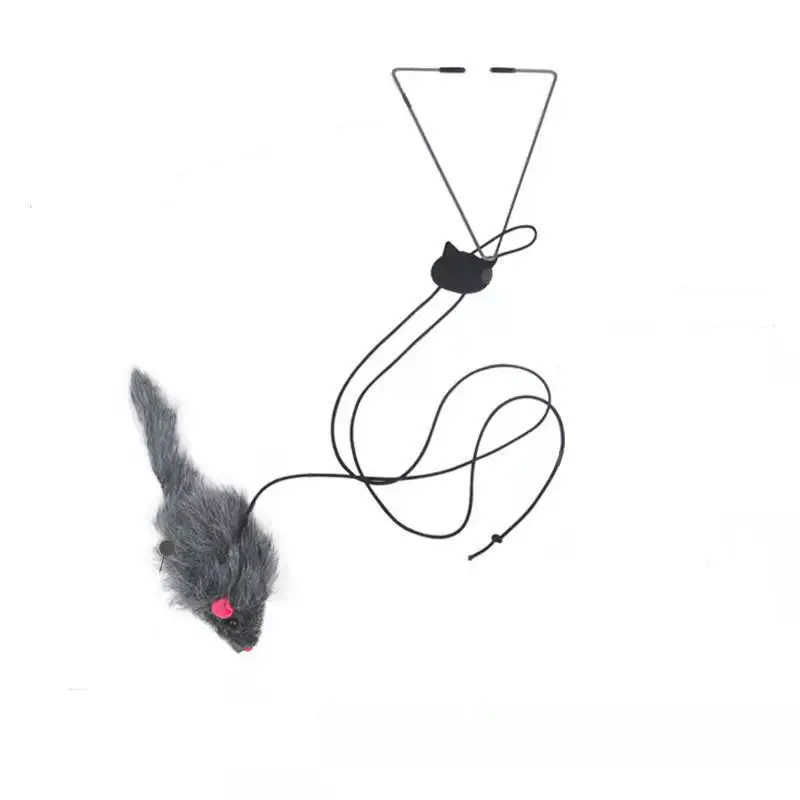 New Door Hanging Mouse Cat Toy Stress Relieve Living Hanging Toy for Living Room Hanging Kitten Funny Cat Rope