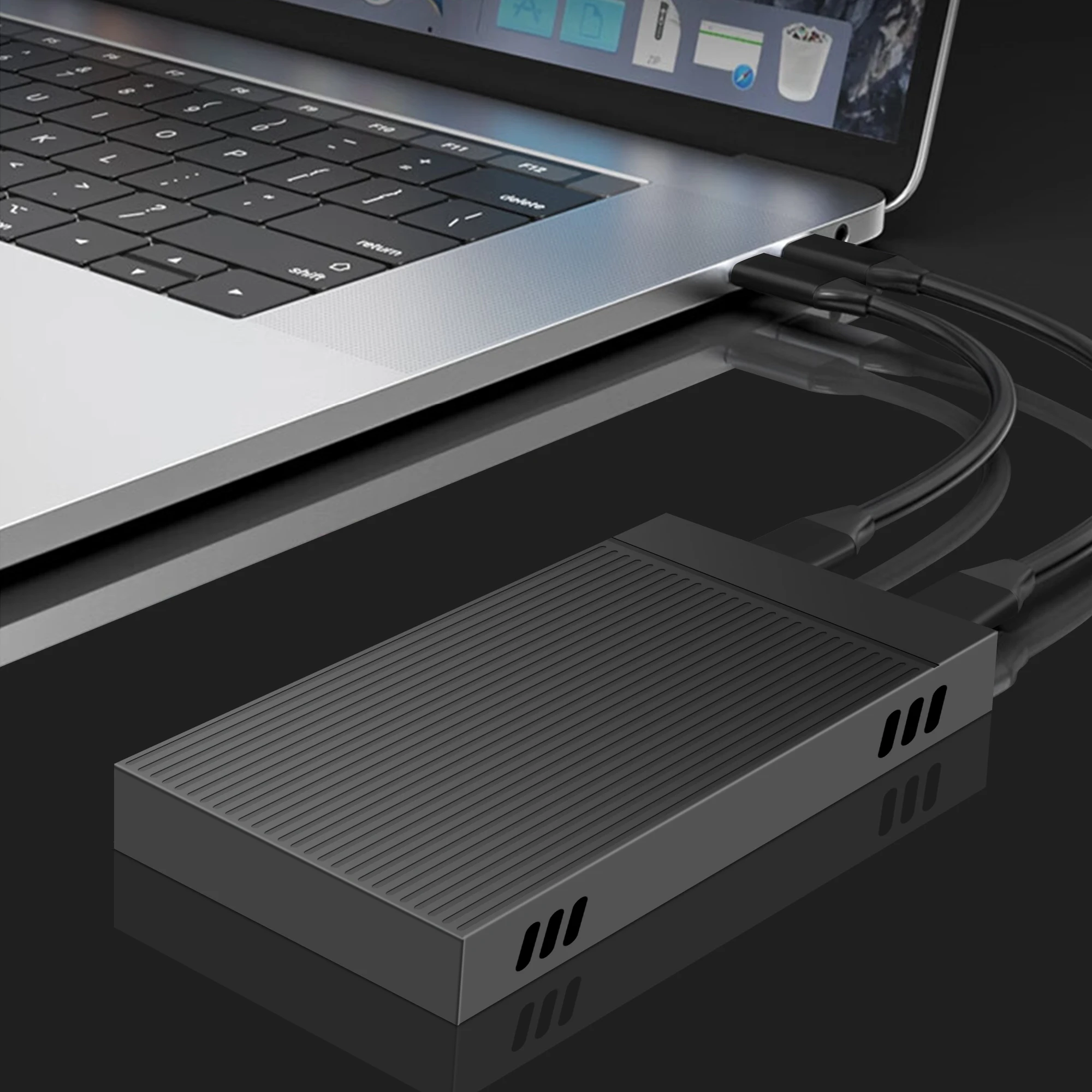 Док-станция M.2 для жёстких дисков, 10 Гбит/с ,Dual Protocol M.2 SSD Case PCIe NVME HDD Docking Station  USB3.2 GEN2 10Gbps Solid State Drive Enclosure Adapter for PC
