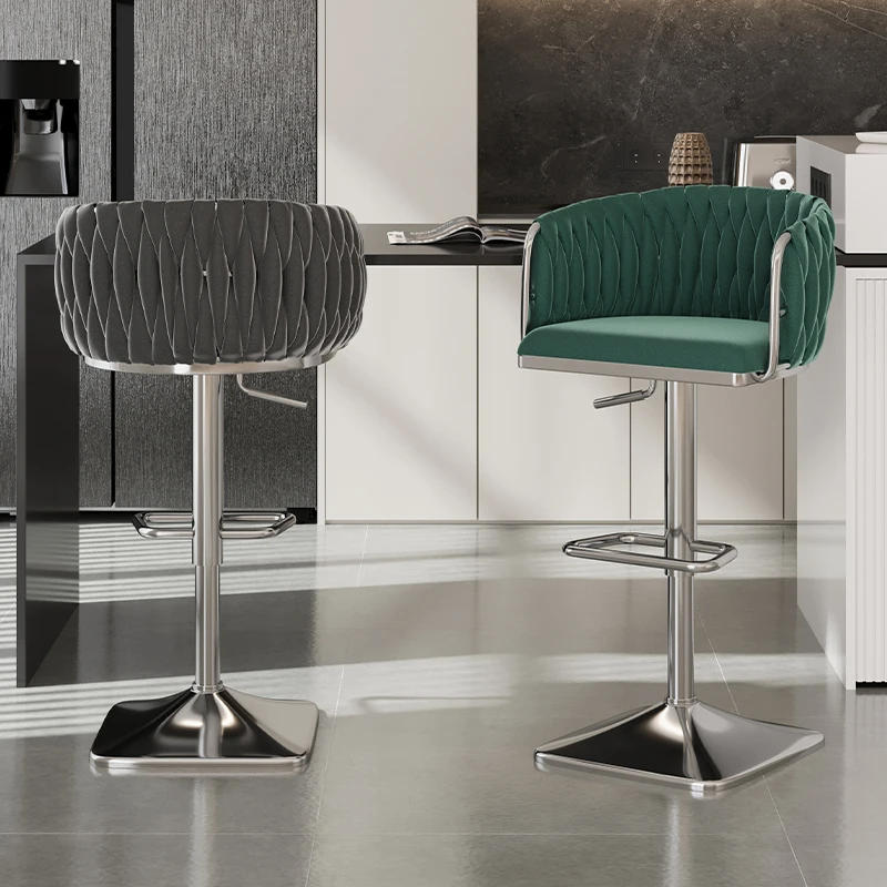 Barstoel Receptie Kassier Heffen Hoge Kruk Ergonomische Rugleuning Hoge Stoel Thuis Lifting Eetkamerstoel Cafe Hoge Kruk