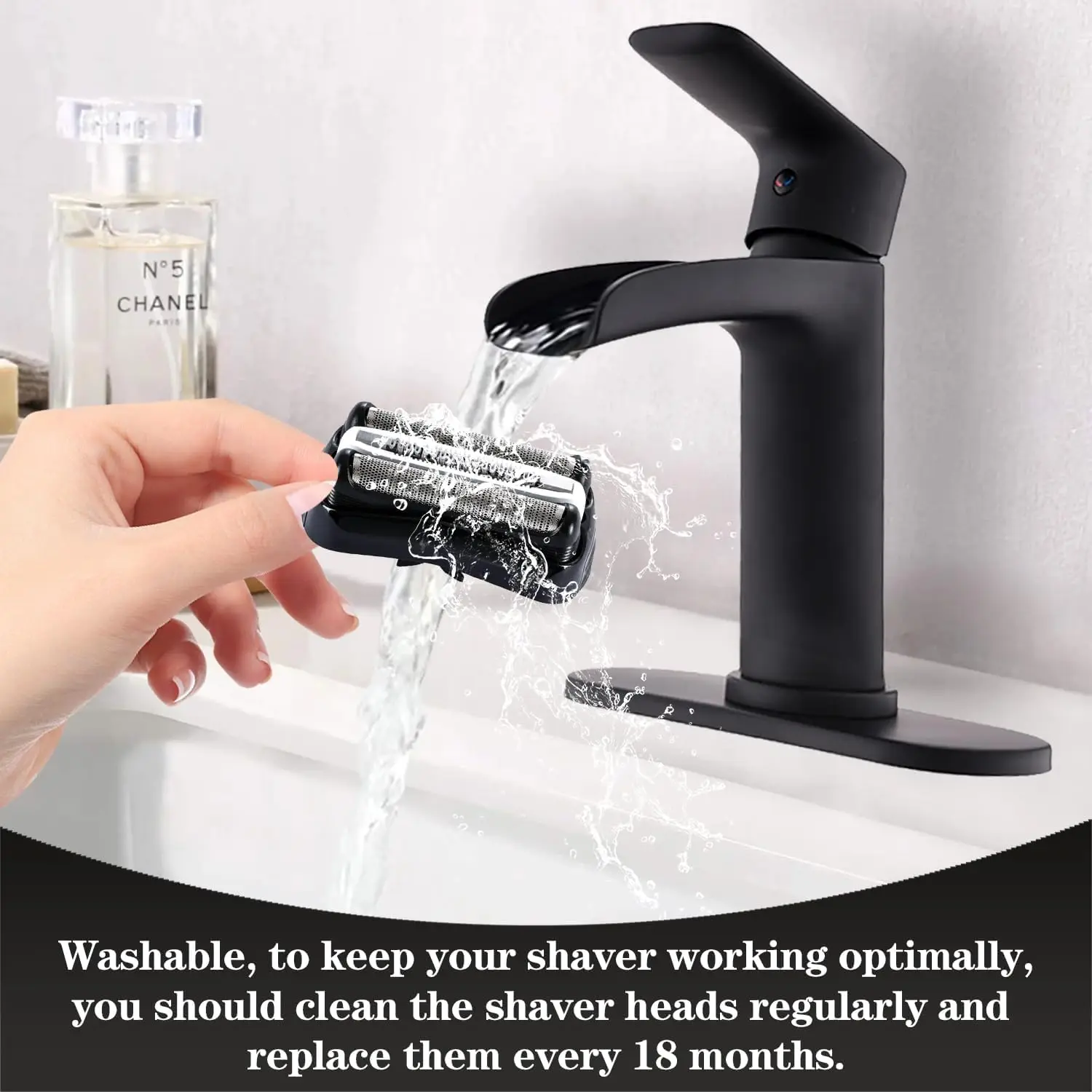 YUKU Replacement Blade Heads for Braun Series 3 Electric Shaver 300S 310S 320S 330S 340S 360S 3000S 3010S 3020S Beard Trimmer
