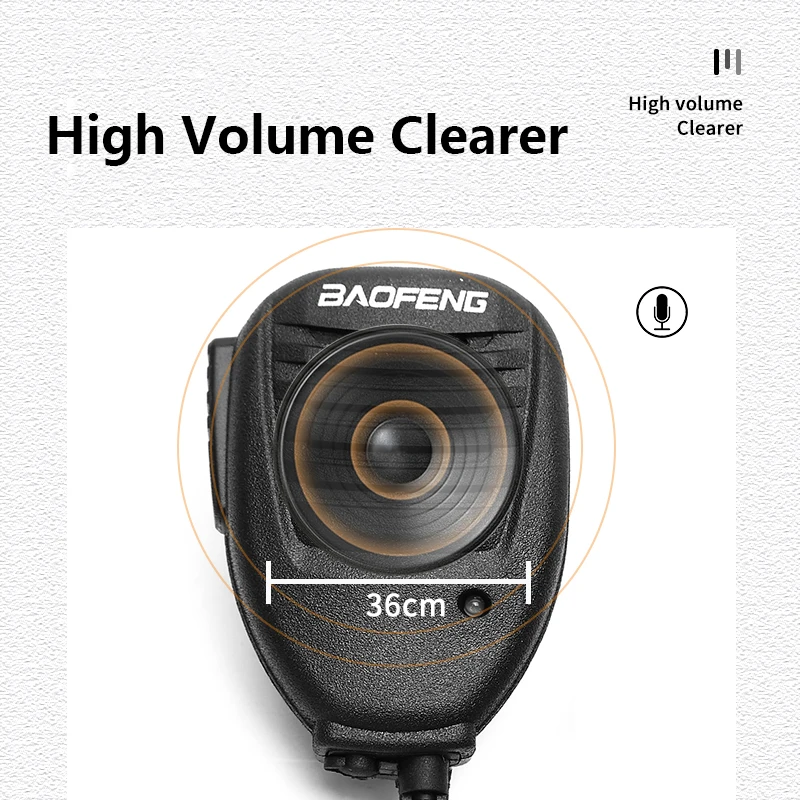 Baofeng Microfoon Speaker Mic Ptt Schouder Voor DM-1701 UV-18 Pro Uv5rh Ham Radio Quansheng UV-K5 UV-K6 UV-5RPLUS Walkie Talkie