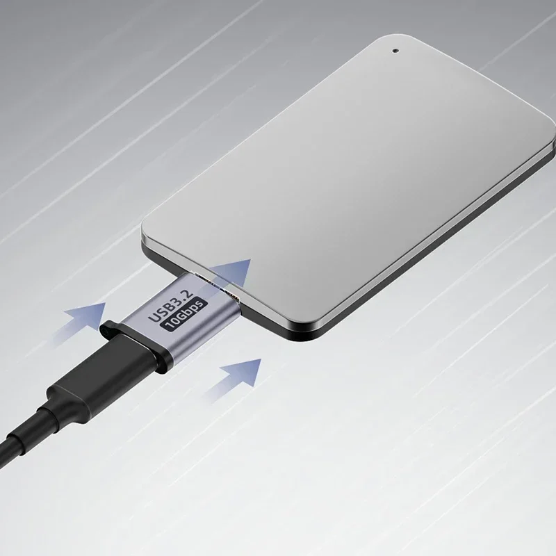 Adaptateur Micro B USB 3.0 Alemle Vers Typ C Buchse, Stecker für Disque Dur Externe HDD, Sengble