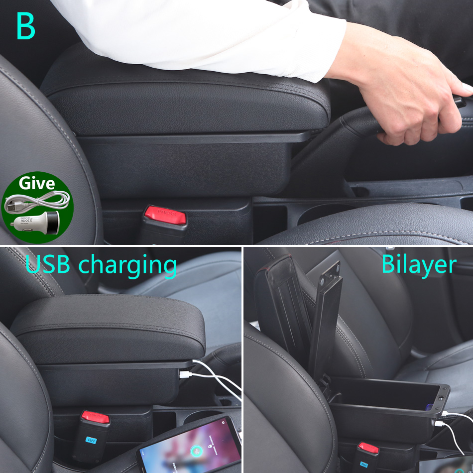 ルノークリオ 4 アームレストルノーキャプチャークリオ 3 III IV 車のアームレストボックス Accessorie 収納部品専用インテリアレトロフィット