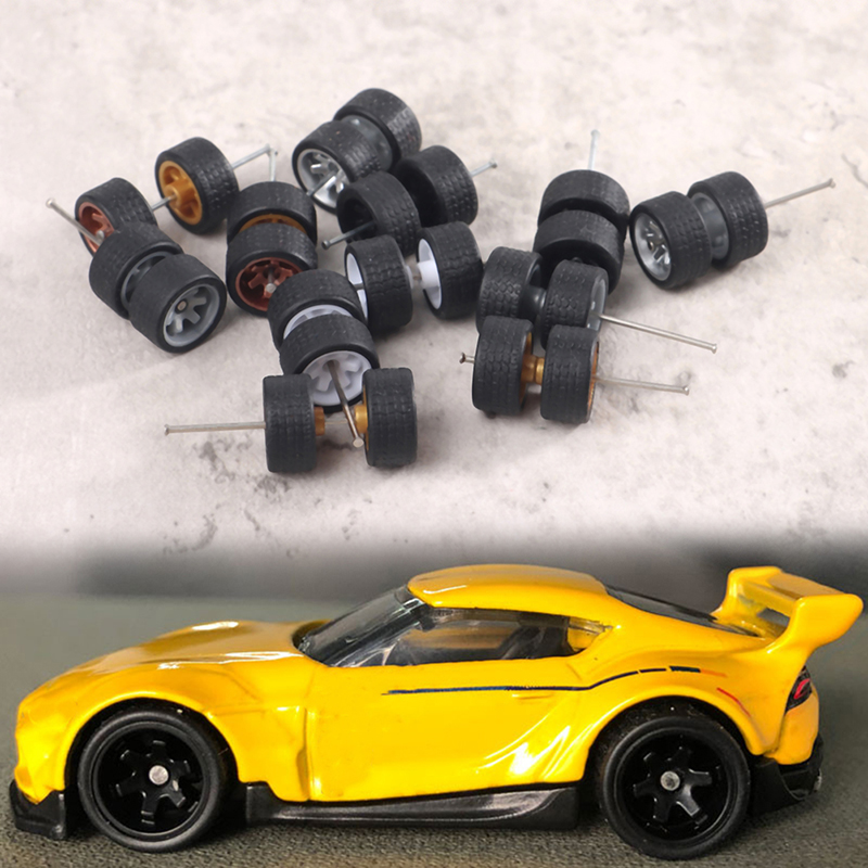 1:64 Xe Hot Wheels Xe Hotwheels Xe Ô Tô 1/64 Bánh Xe Ô Tô Hotwheels Lốp Xe Cao Su Mô Hình Lốp Xe Ô Tô Mô Hình Bánh Xe Hotwheels