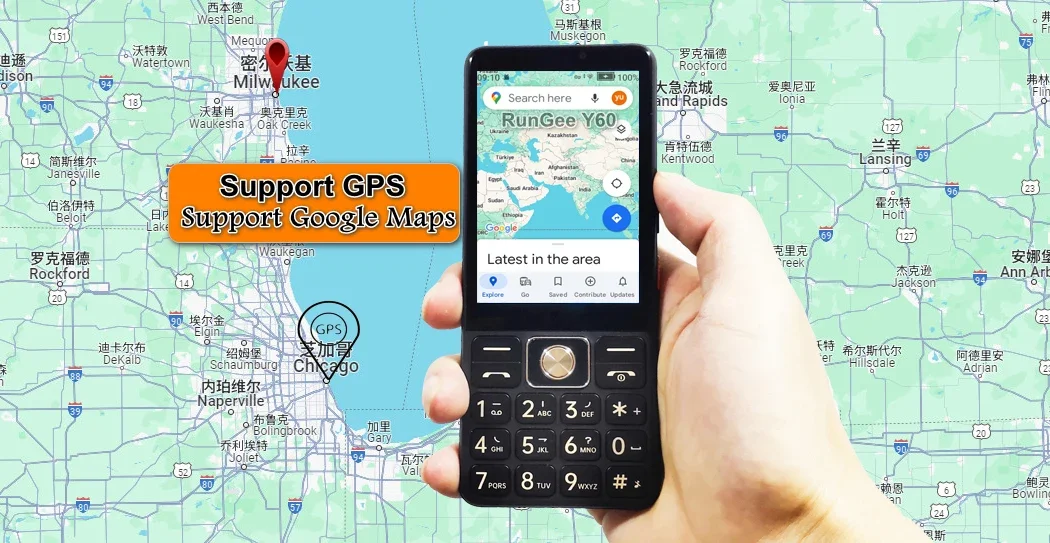 Смартфон Rungee Y60/M8 Zello 5G Google Play с сенсорным экраном Android 13 GPS WiFi 3 ГБ ОЗУ 32 ГБ ПЗУ 3000 мАч Аккумулятор PTT Телефон