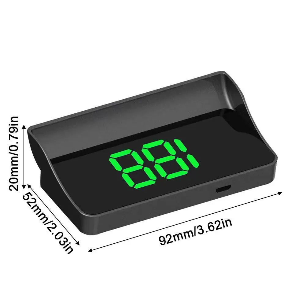Carro head-up display hud pára-brisa kmh velocímetro eletrônico digital sistema gps projetor interior guarnição acessórios