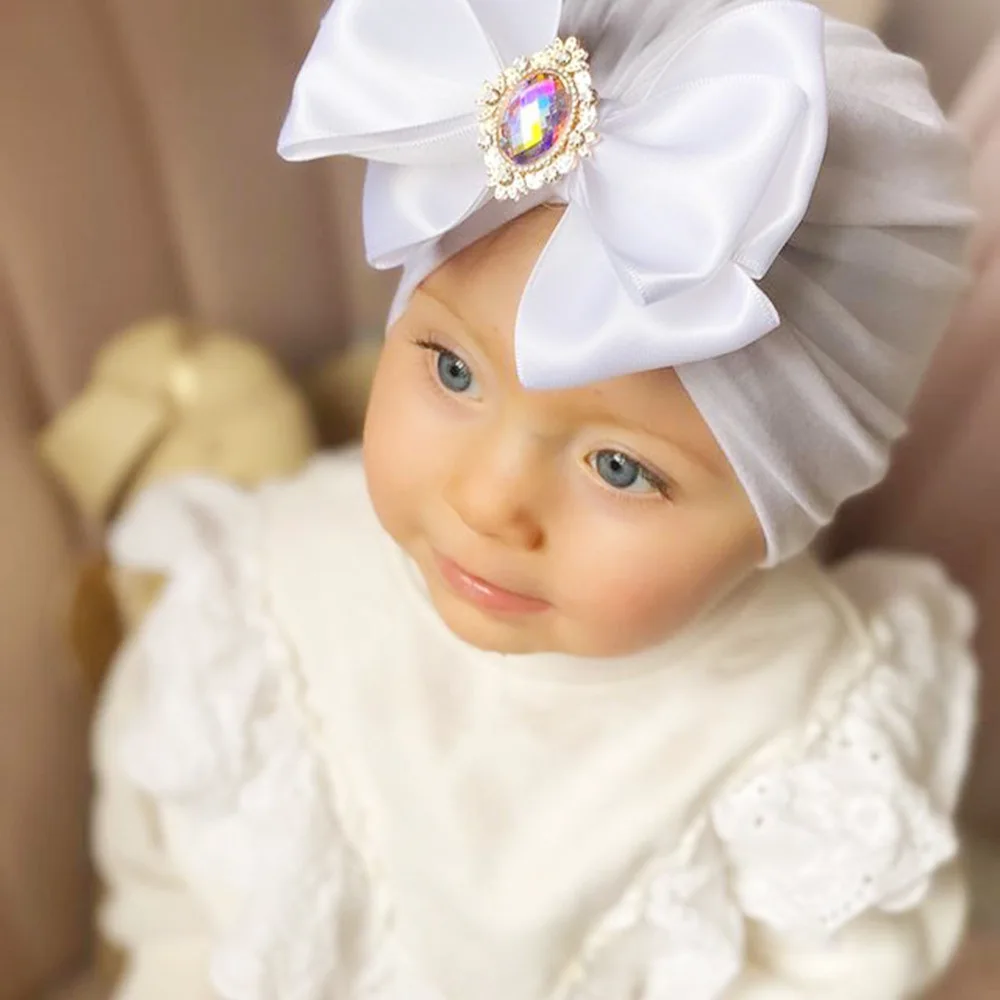 新生児用プリントボウノットハット,写真アクセサリー,ベビービーニー,女の子用キャップ,写真,新生児,子供,プリント,春,秋,1個