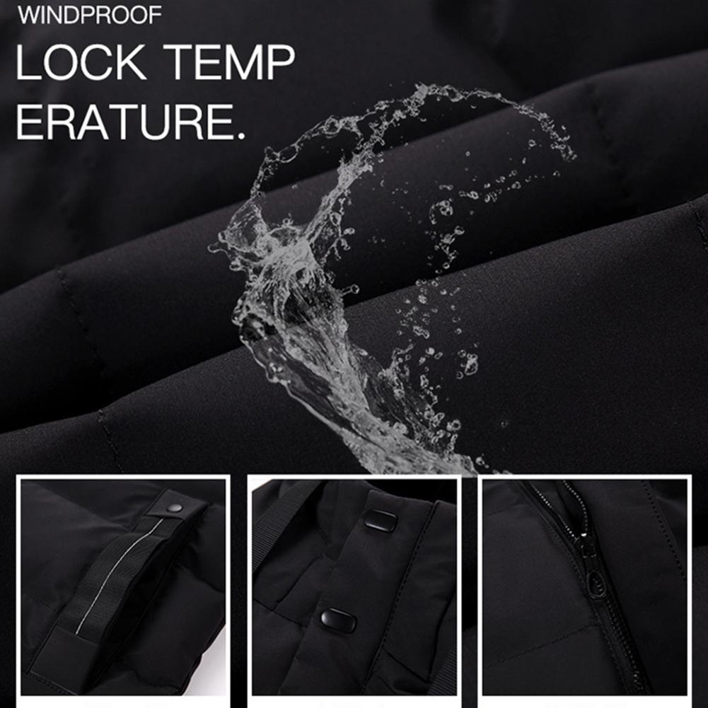 Venda quente jaqueta longa acolchoada de algodão para homens casacos casuais de inverno quente roupas de moda masculina jaqueta