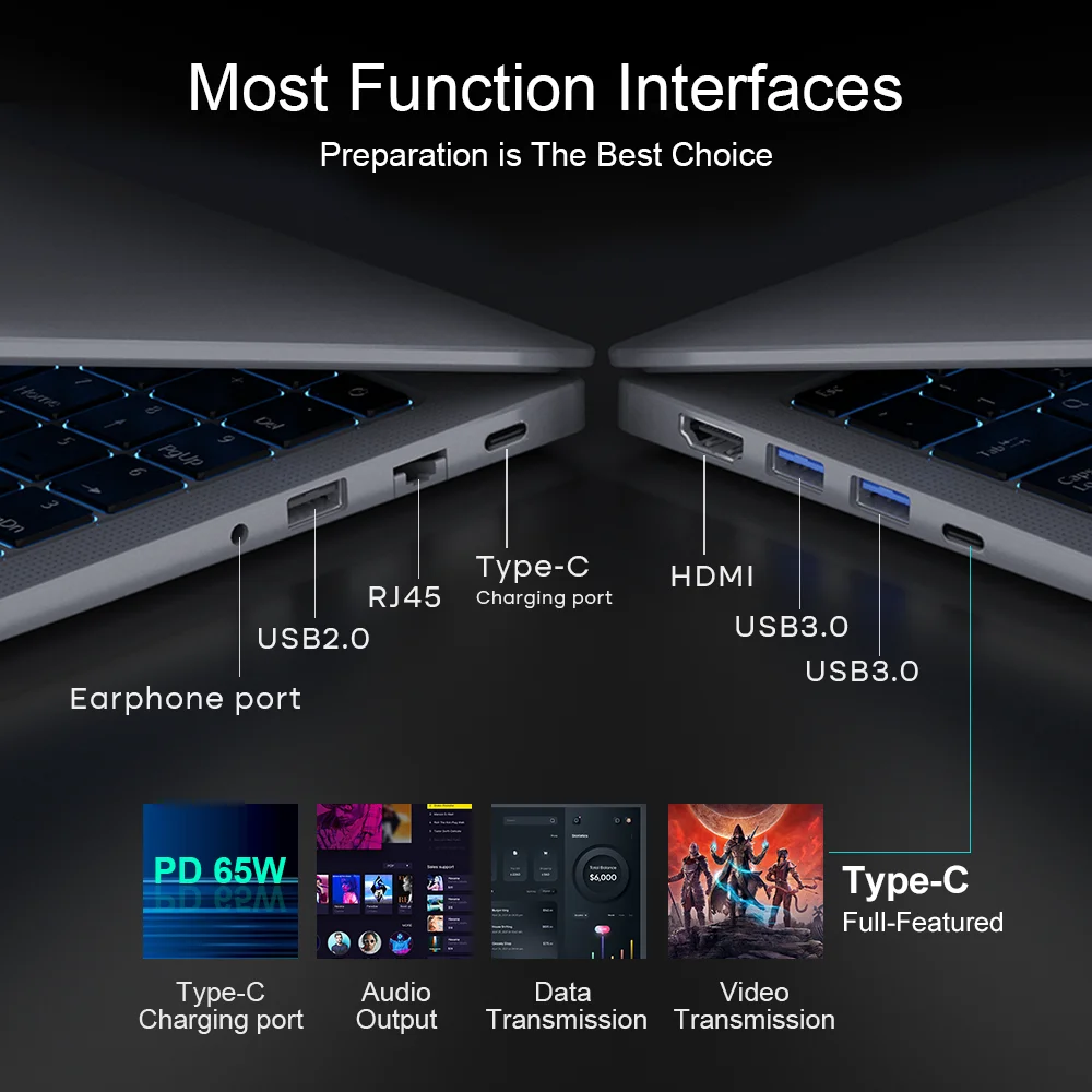 Ninkear  N16 Pro Laptops 16" 2.5K 165Hz Intel Core i7-13620H WiFi 6 32GB RAM  1TB SSD Laptop Windows 11 Notebook Office Computer
