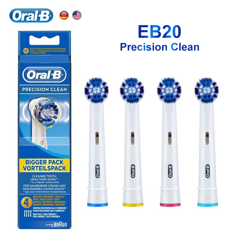 Cabezales de repuesto para cepillo de dientes eléctrico Oral B Original, 1-12 Uds., limpieza profunda de precisión, blanqueamiento dental, recarga para eliminar la placa