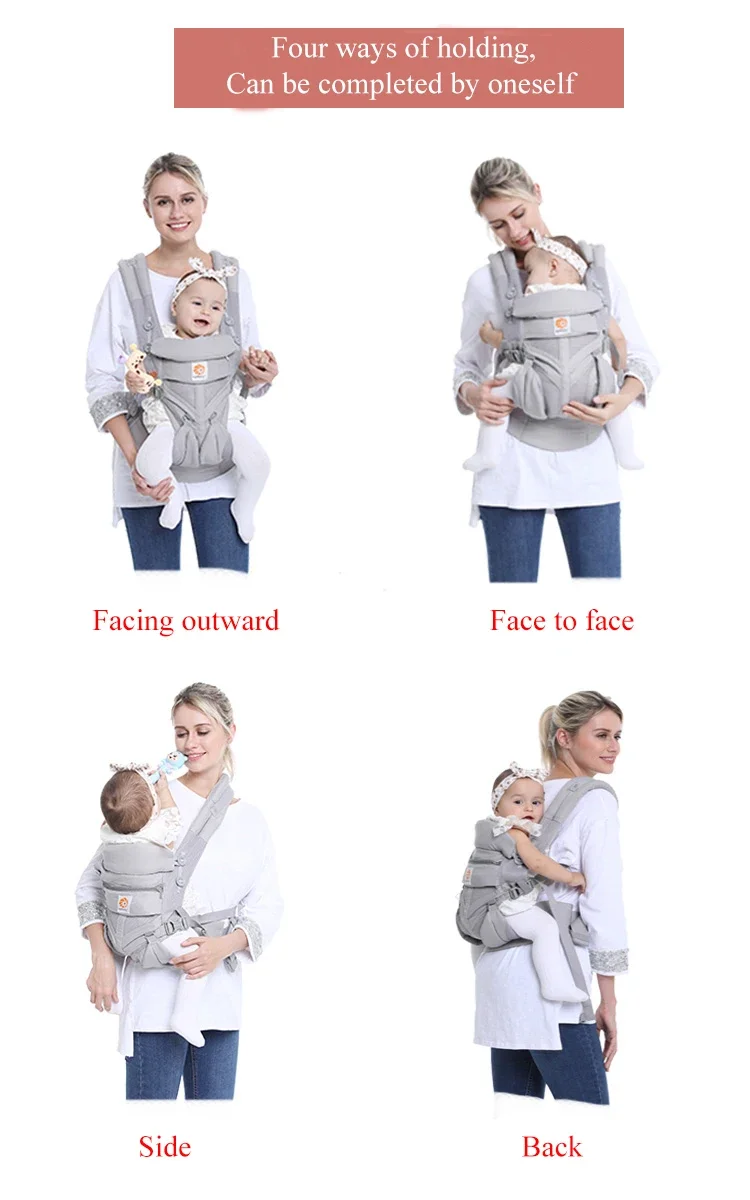 Ergobaby Baby Carrier Ergonomic Kangaroo เด็กทารกสลิงกลับด้านหน้ากระเป๋าเป้สะพายหลัง Wrap กระเป๋าทารกแรกเกิด 0-36 เดือน