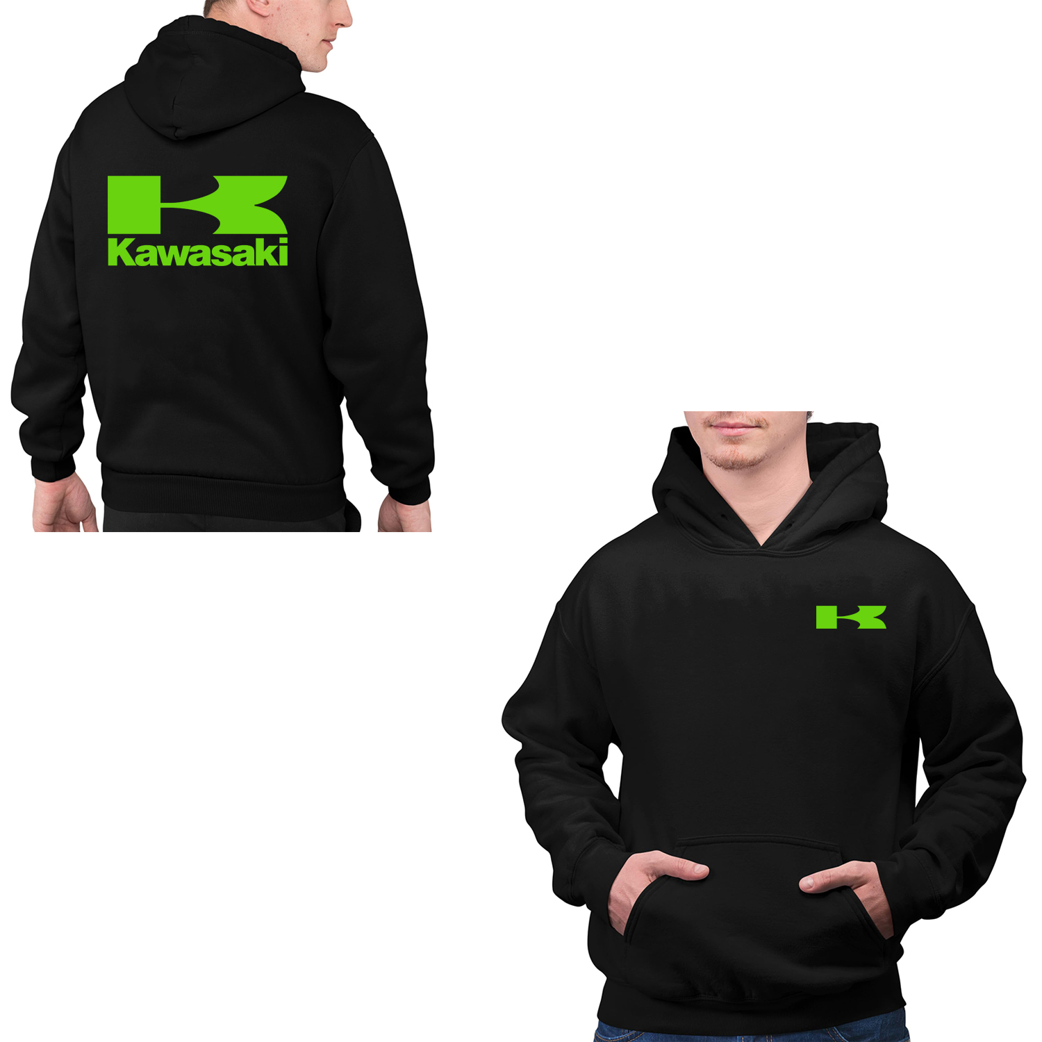 2024 Otoño Invierno nueva motocicleta Kawasaki hombres Sudadera con capucha Y2K moda masculina sudadera 2024 nuevo deporte mujeres jersey