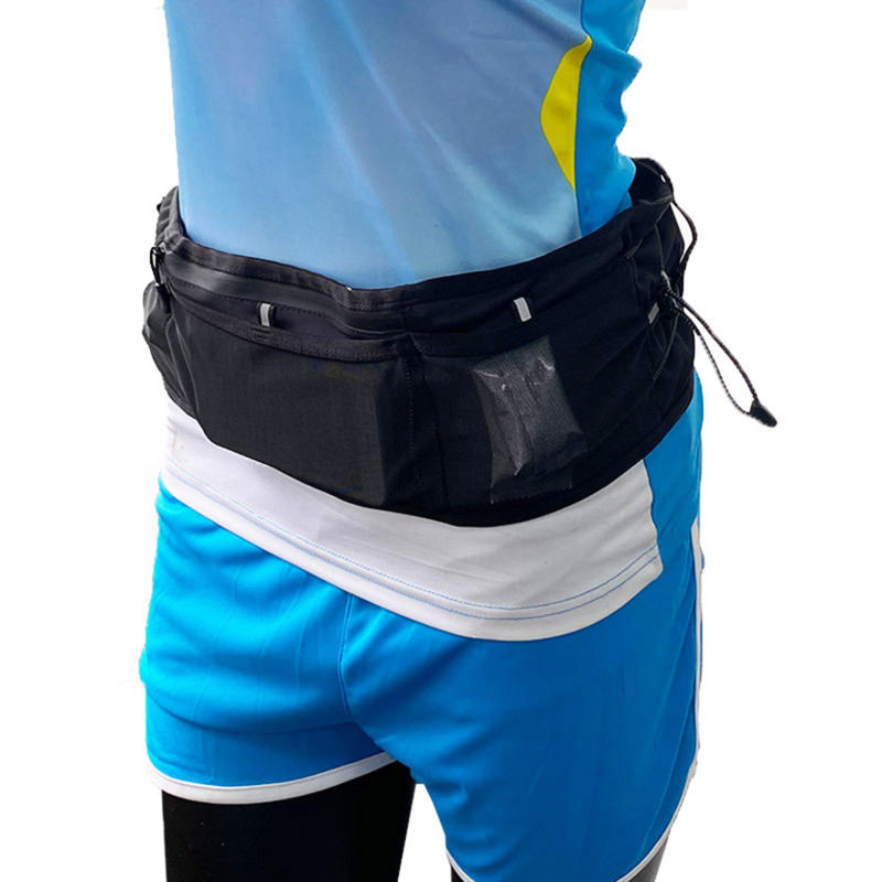 Riñonera para correr para teléfono, botella de agua, riñonera deportiva, riñonera transpirable, equipo de cinturón para correr de noche y maratón