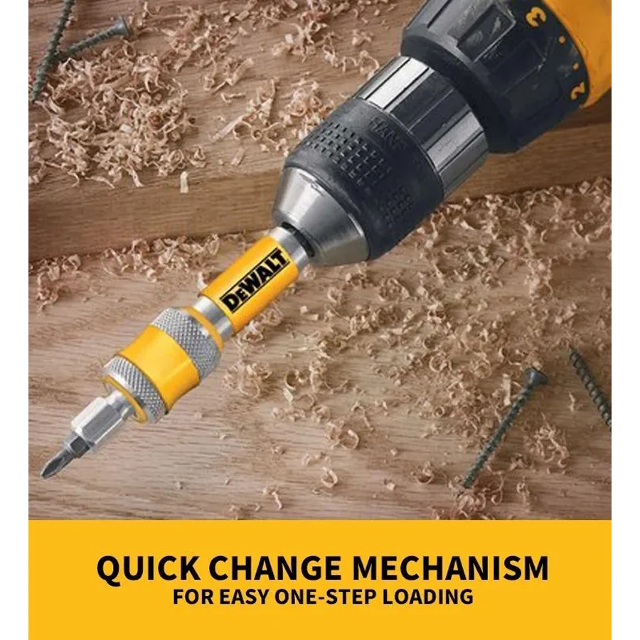 เดวอลท์ DW2700 # 6 เจาะชุดไดรฟ์เจาะ Flip Drive Complete Unit 2 in 1 Countersink เจาะไม้ Bit 6 มม.อุปกรณ์เสริม