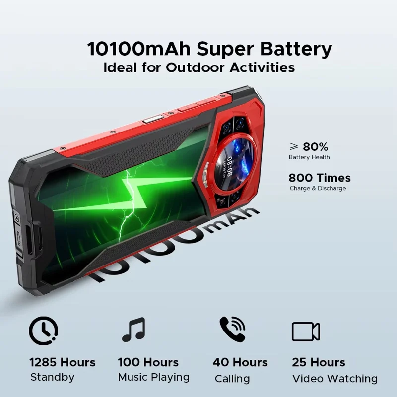 Première mondiale DOOGEE S200 Plus 5G AI téléphone robuste dimension 7300 1.32 "écran arrière 12 + 512GB 6.72 ''10100mAh batterie Smartphone