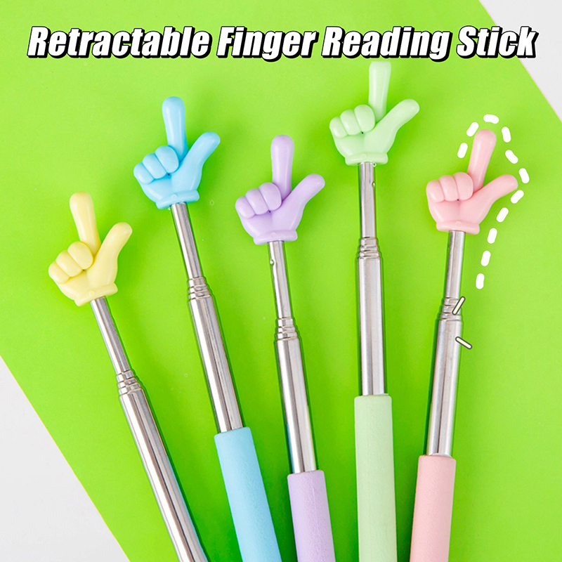 Teacher Finger Pointer Reading Stick Preschool Teaching Tools Reading Guide Reading Sticks Handheld For Children Class Pointer