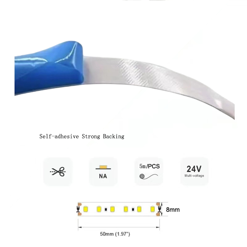 CRI 98+ Sunlike Full Spectrum 12V 24V Tira de luz LED 5m para iluminar los ojos Safty Better Sleep