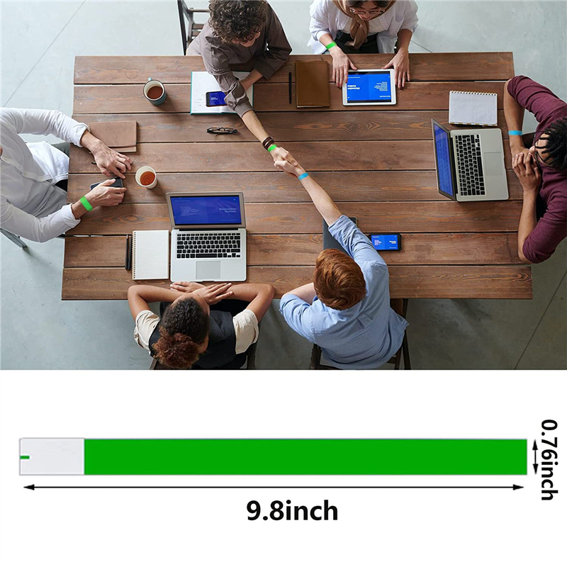 Gelang 1000 Buah Gelang Kertas Gelang Neon Tahan Air untuk Acara Cocok untuk Pesta, Gelang (10 Warna)