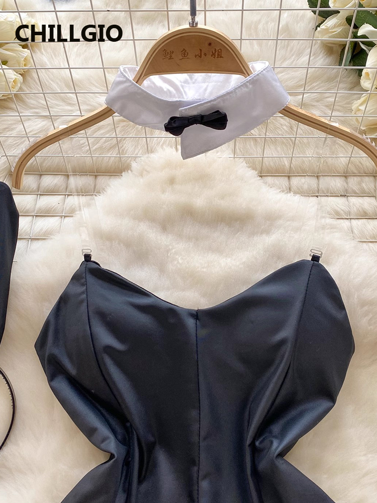 CHILLGIO-body Sexy ajustado para mujer, ropa de dormir erótica a la moda, Catsuits sin espalda, monos lindos, una pieza, combinación de conejito