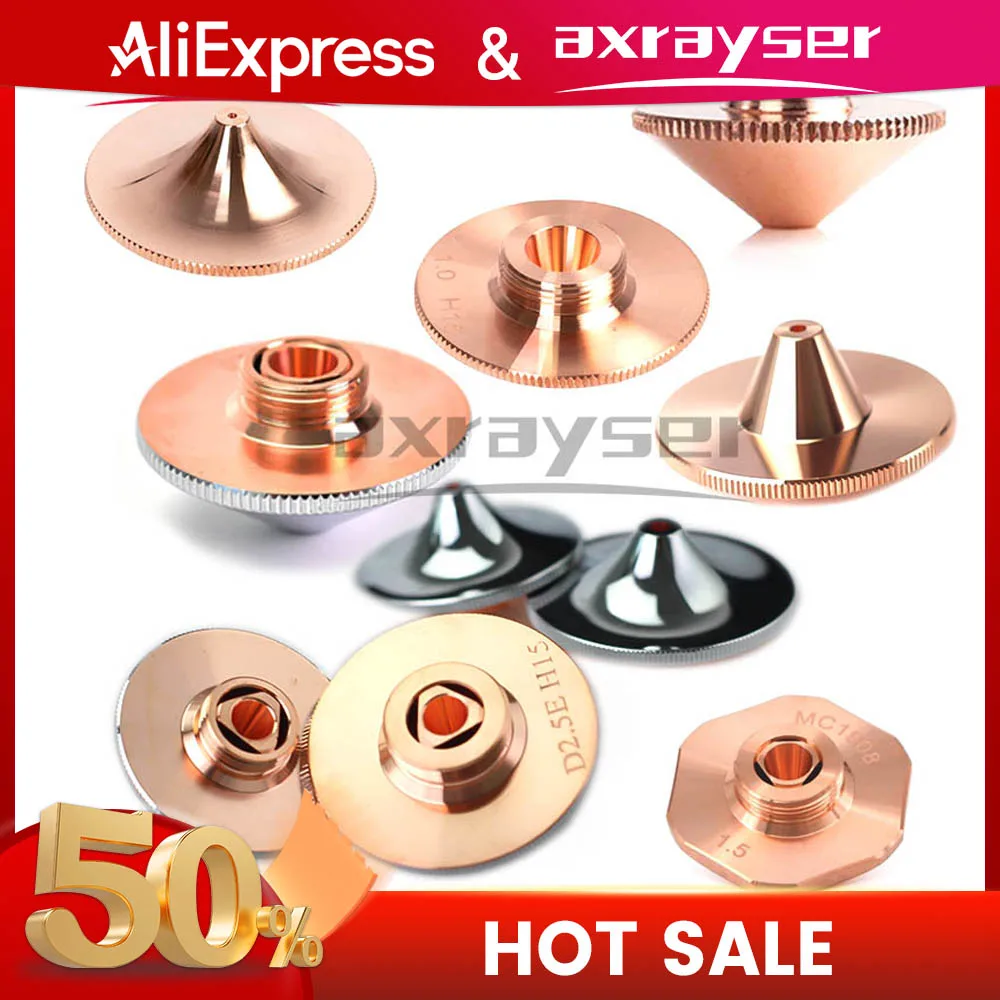 Alle Arten von Laserdüsen Faserschneidemaschine Doppel-/Einzeldurchmesser 28/D32 mm für Raytools Precitec WSX HSG Bodor HANS Head