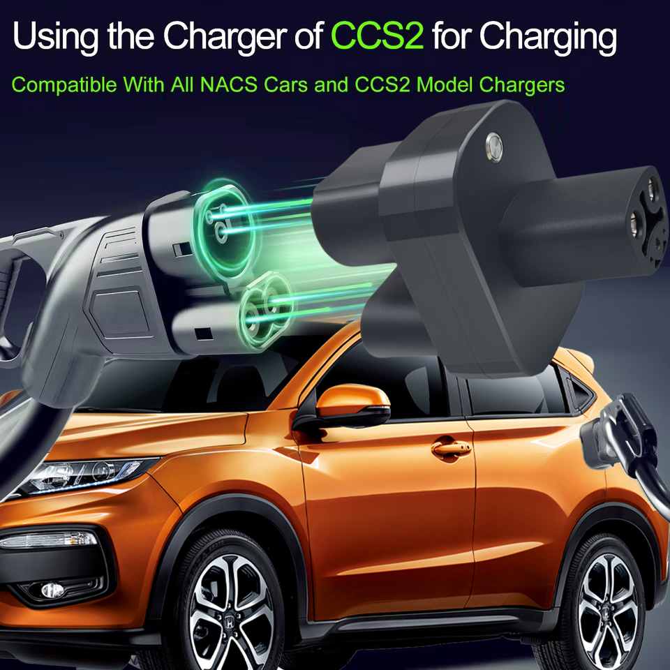 Teschev CCS2 naar Tesla EV Charger Adapter 250A 1000 V Elektrisch Voertuig DC Laadstation CCS2 Naar Tesla Converter dc combo 2