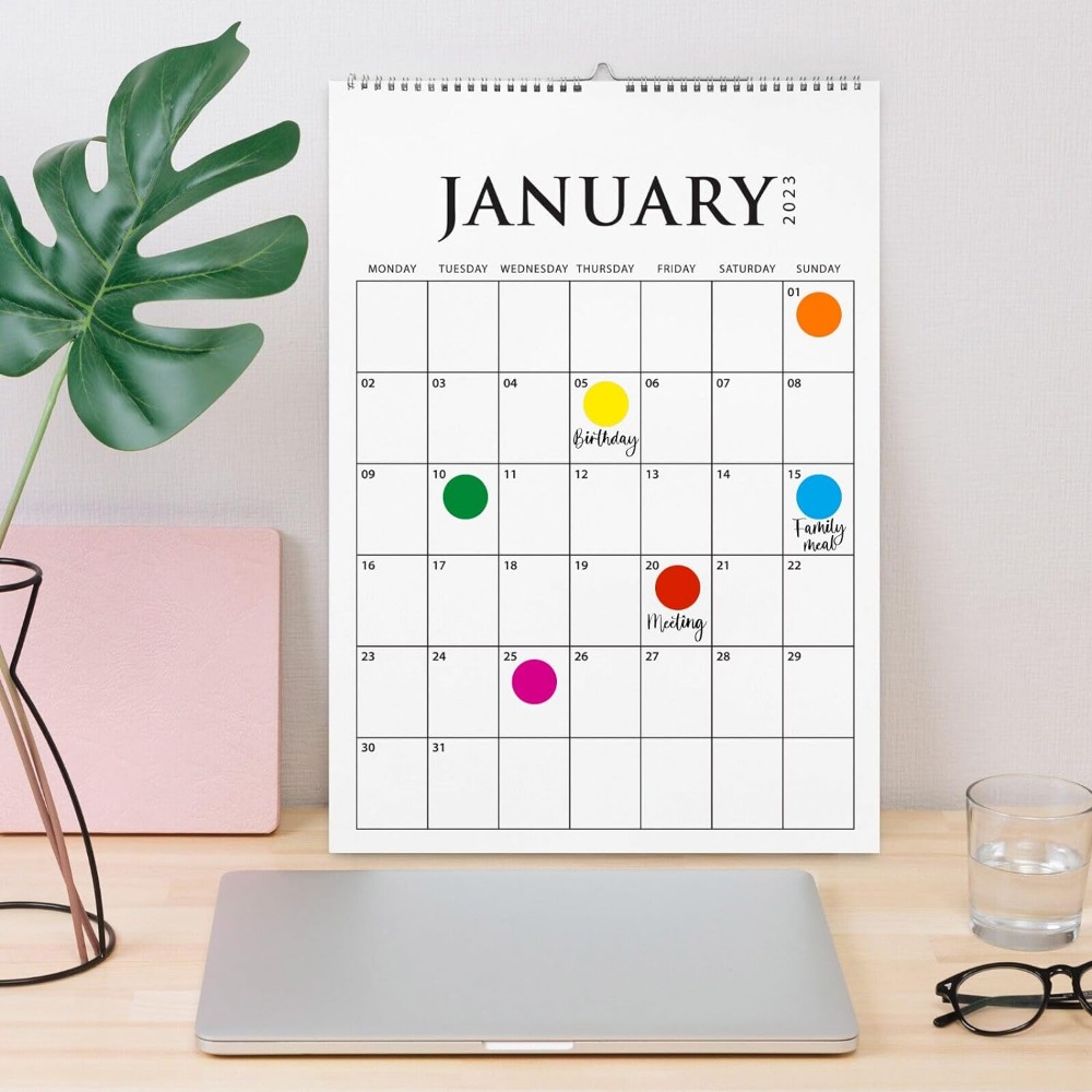 10 シートカラードットステッカーラウンドカラーコーディングラベルポルカサークルドットラベルステッカーオフィス、教室パーティーの装飾