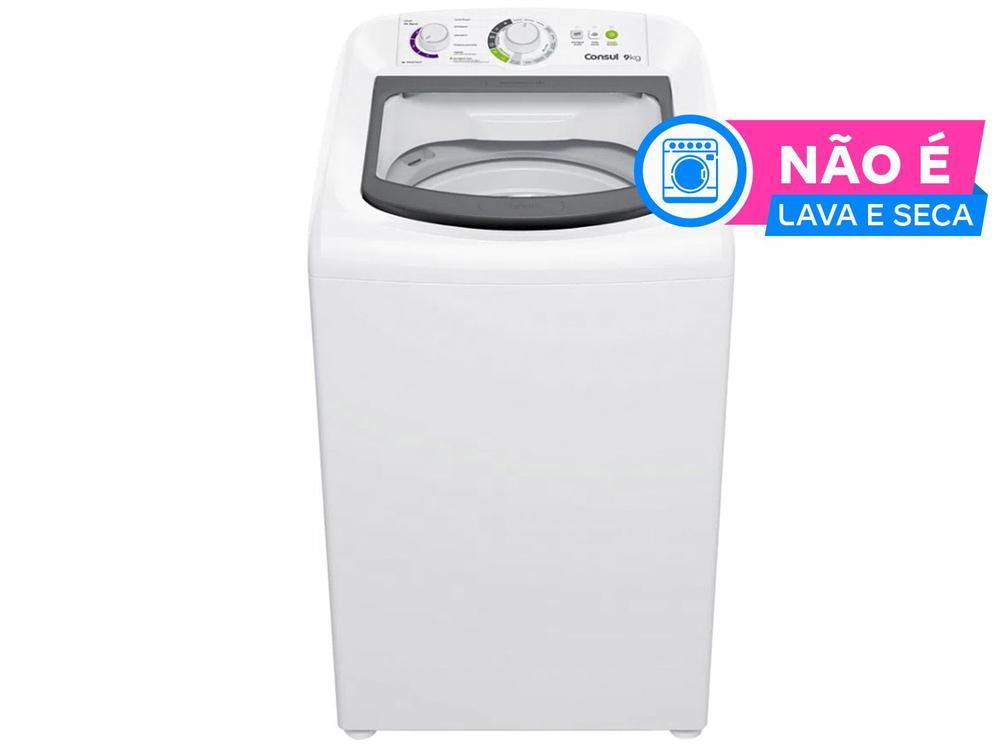 Lavadora de Roupas Consul 9kg 15 Programas de Lavagem Branca CWB09 - 220V