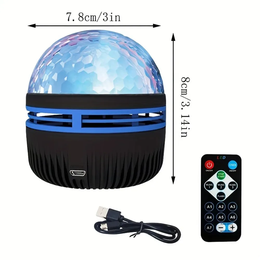 Projektor USB Galaxy Aurora 5V Lampka Nocna 360 °   Obrotowe kolorowe lampki nocne GB z pilotem do dekoracji sali kina domowego