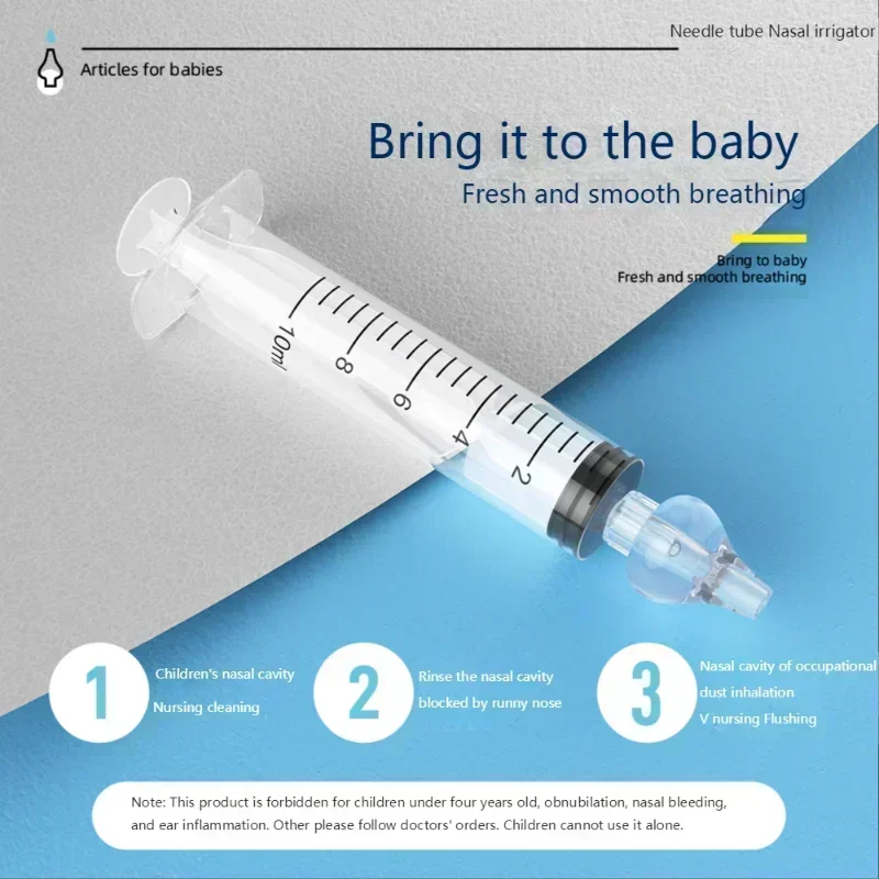 10ML/20ML Aspirator do nosa dla dzieci strzykawka dla dzieci czyścik do nosa nieżyt nosa podkładka do nosa irygator igła dziecko mycie nosa dla dzieci