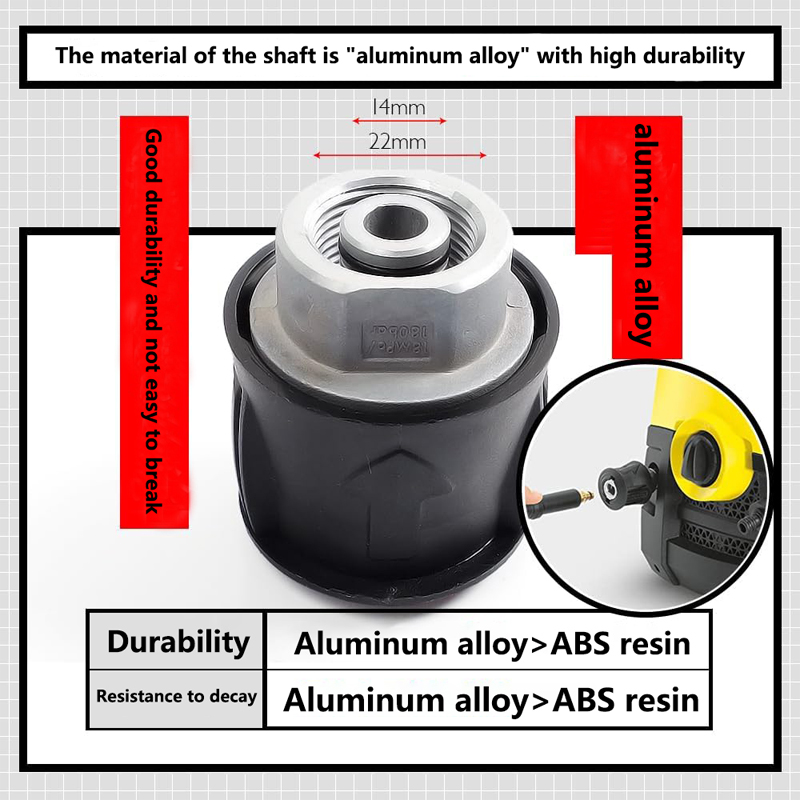 Karcher Lavor Bosch 와셔 건 퀵 커넥트 커플 링 용 M22 14mm 암 피팅 호스 커넥터에 고압 와셔 어댑터
