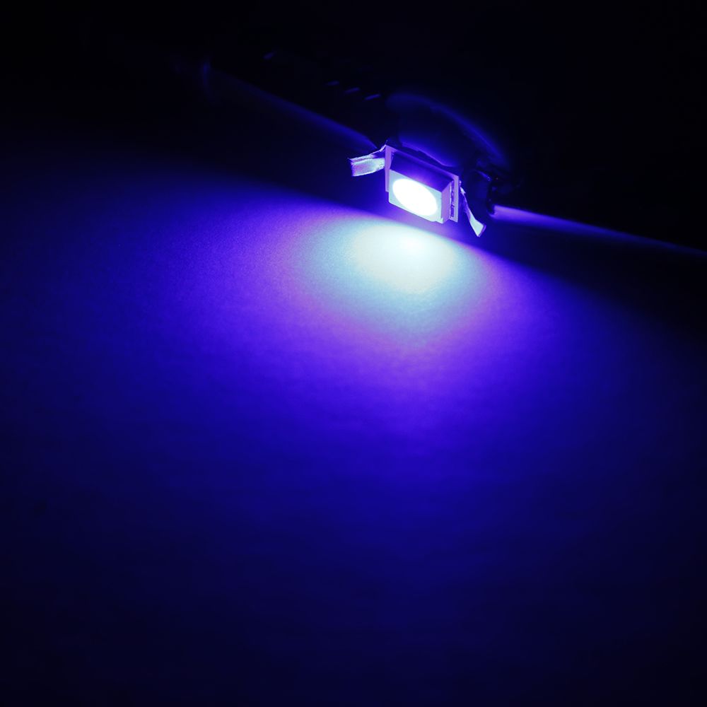 10ชิ้นไฟรถยนต์5050มาตรวัดไฟ LED แสดงสถานะหลอดไฟแผงวงจรไฟภายในแผงหน้าปัด T5 B8.5D 1smd อุปกรณ์เสริมรถยนต์5สี
