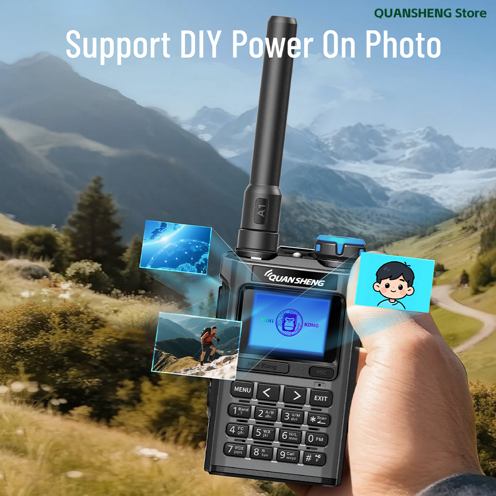 Quansheng UV K1 Mini Walkie Talkie Wireless Set Hunting Camping Long Range Ham Communication Radio K6 Walkier Talkie Transceiver