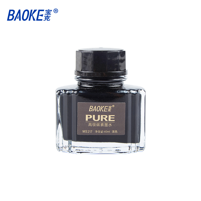 BAOKE MS217 40ml Black Carbon Fountain Pen Ink