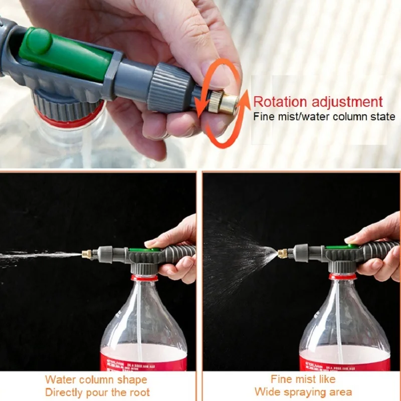 ปั๊มลมแรงดันสูง Manual Sprayer ปรับขวดเครื่องดื่มหัวสเปรย์หัวฉีดสวนรดน้ําเครื่องมือ Sprayer การเกษตรเครื่องมือ