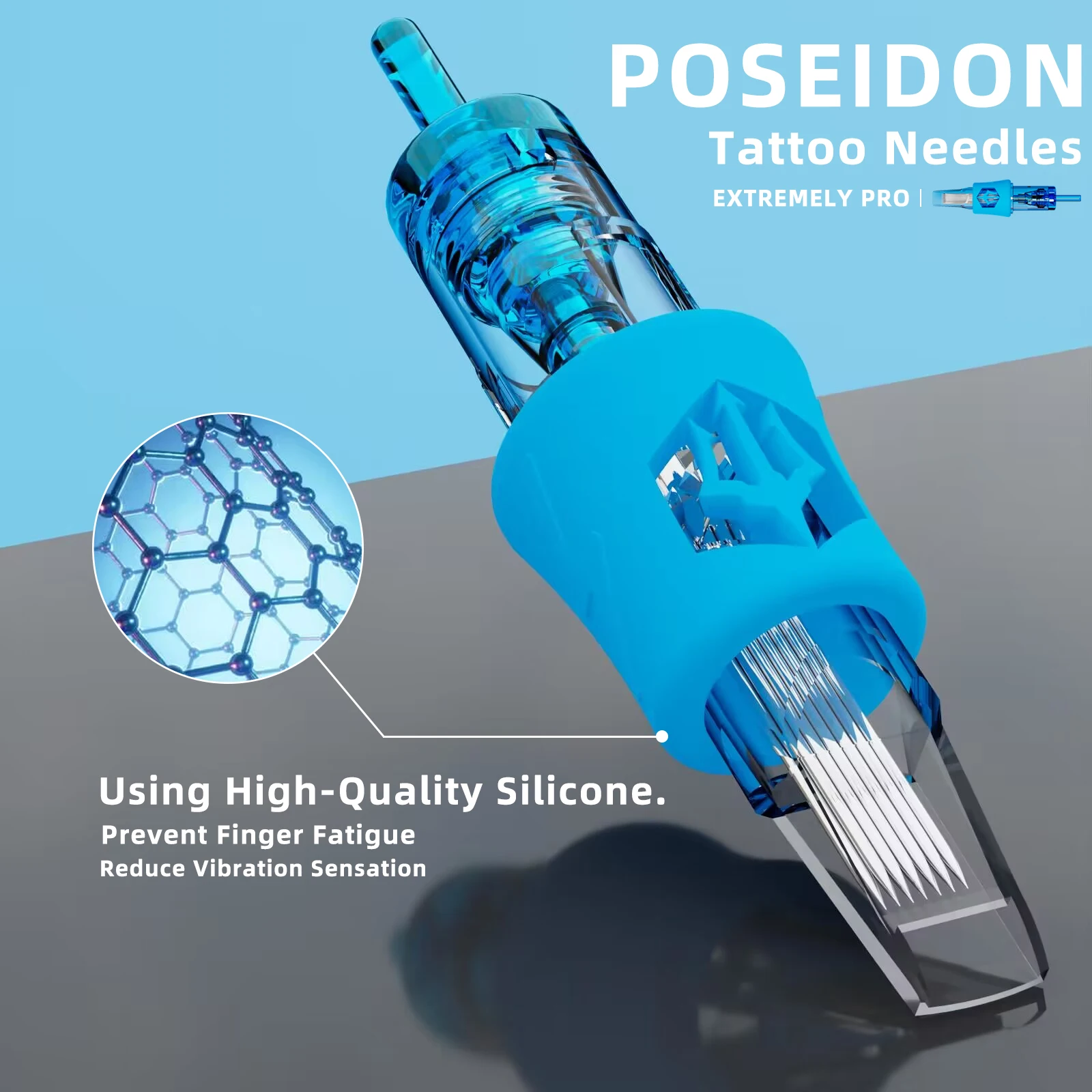 POSEIDON 50 sztuk mieszane RS RL RM M1 wkład do tatuażu igła Liner Shader z membraną wkłady zabezpieczające jednorazowe do pisaka do tatuażu