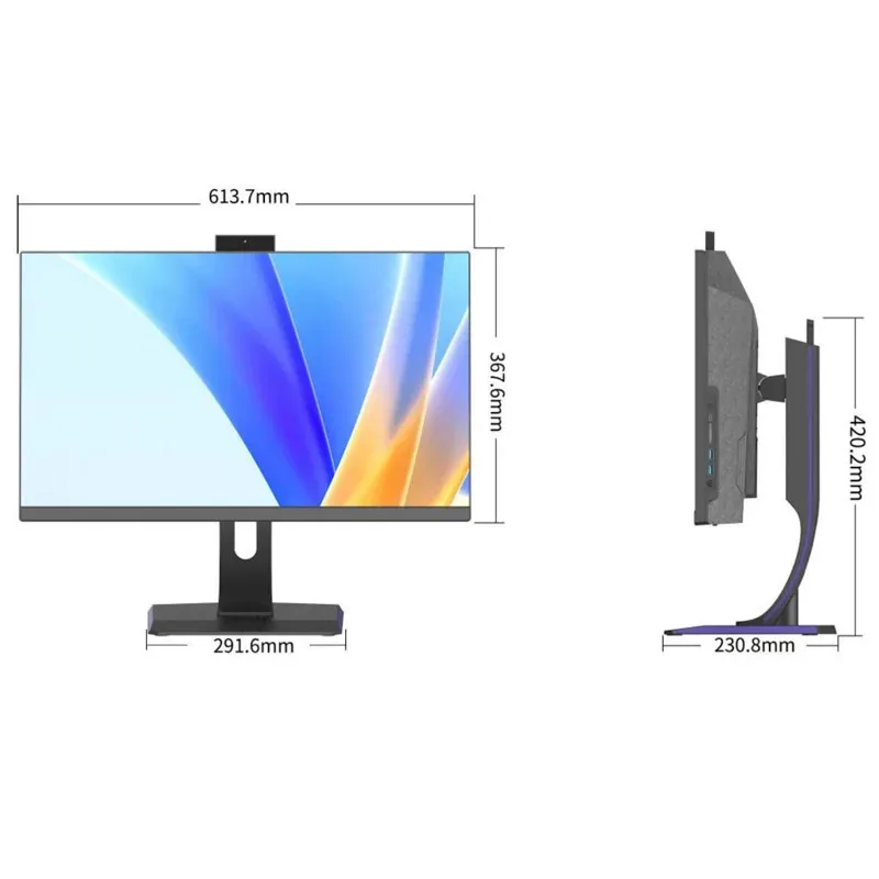 27 pulgadas Curve Core I3 I5 I7 I9 20 computadora para juegos pantalla táctil paralela escritorio todo en una PC