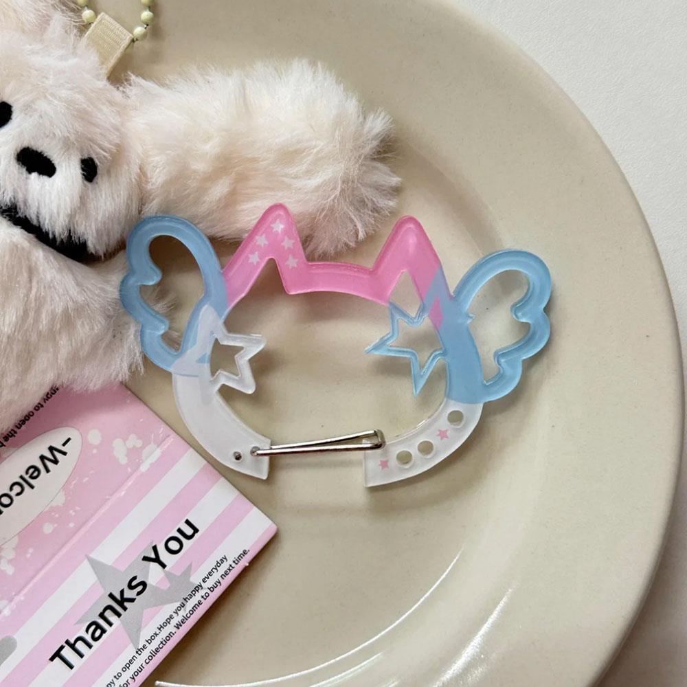 Colgante acrílico para teléfono móvil Ins, mosquetón con notas musicales bonitas de dibujos animados, dijes para bolso acrílico, mochila, accesorios colgantes Diy