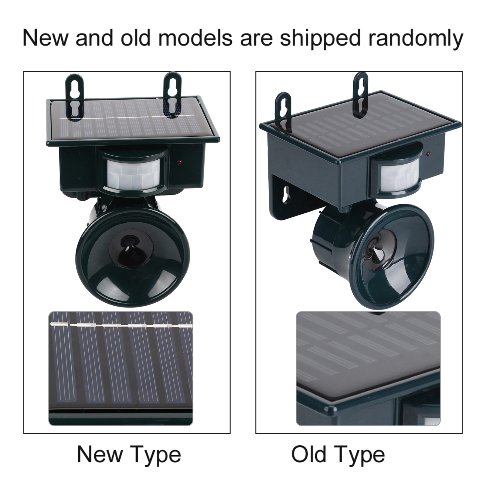 Solar Powered PIR Motion Sensor Ultrasonic Pest Repeller Bird Dog Cat  Mouse Chaser Ultrasonic Repeller Solar Pest Repeller