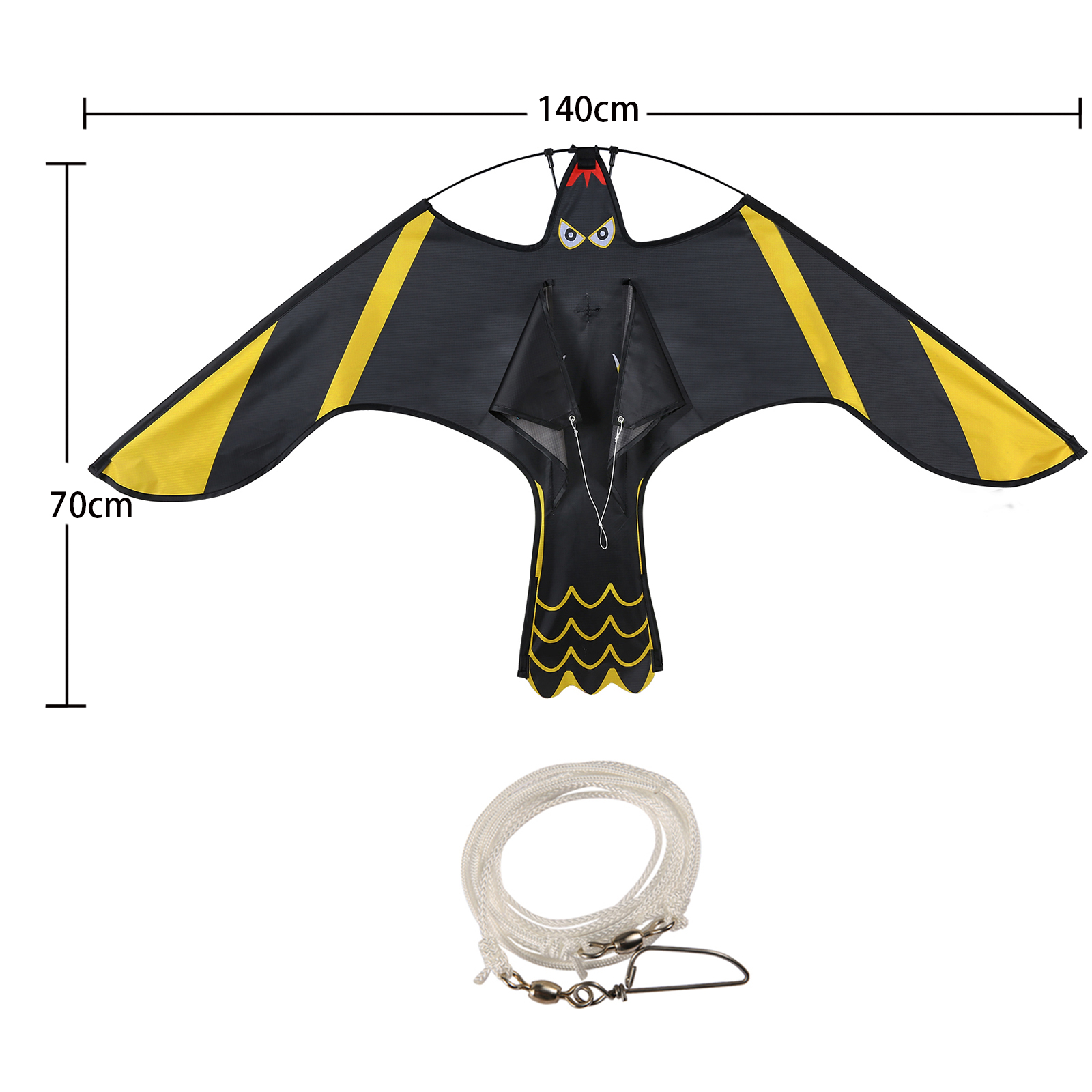1 ชิ้น Bird Repeller Flying Hawk Kite หุ่นไล่กาตกแต่งกลางแจ้ง Pest Control Repellents สวนอุปกรณ์