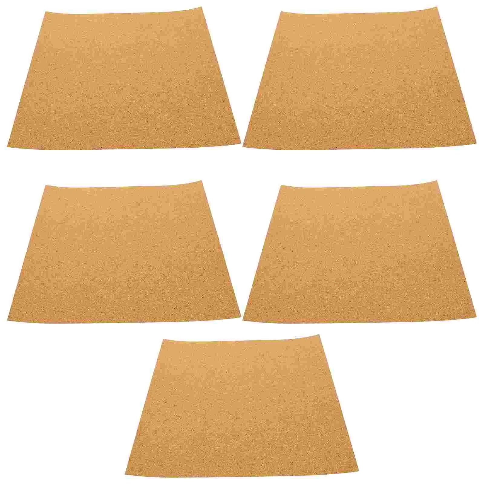  5 Pcs Soundproof Cork Paper Decorative Bulletin Board for Office Corkboard Boards Ordinary Walls