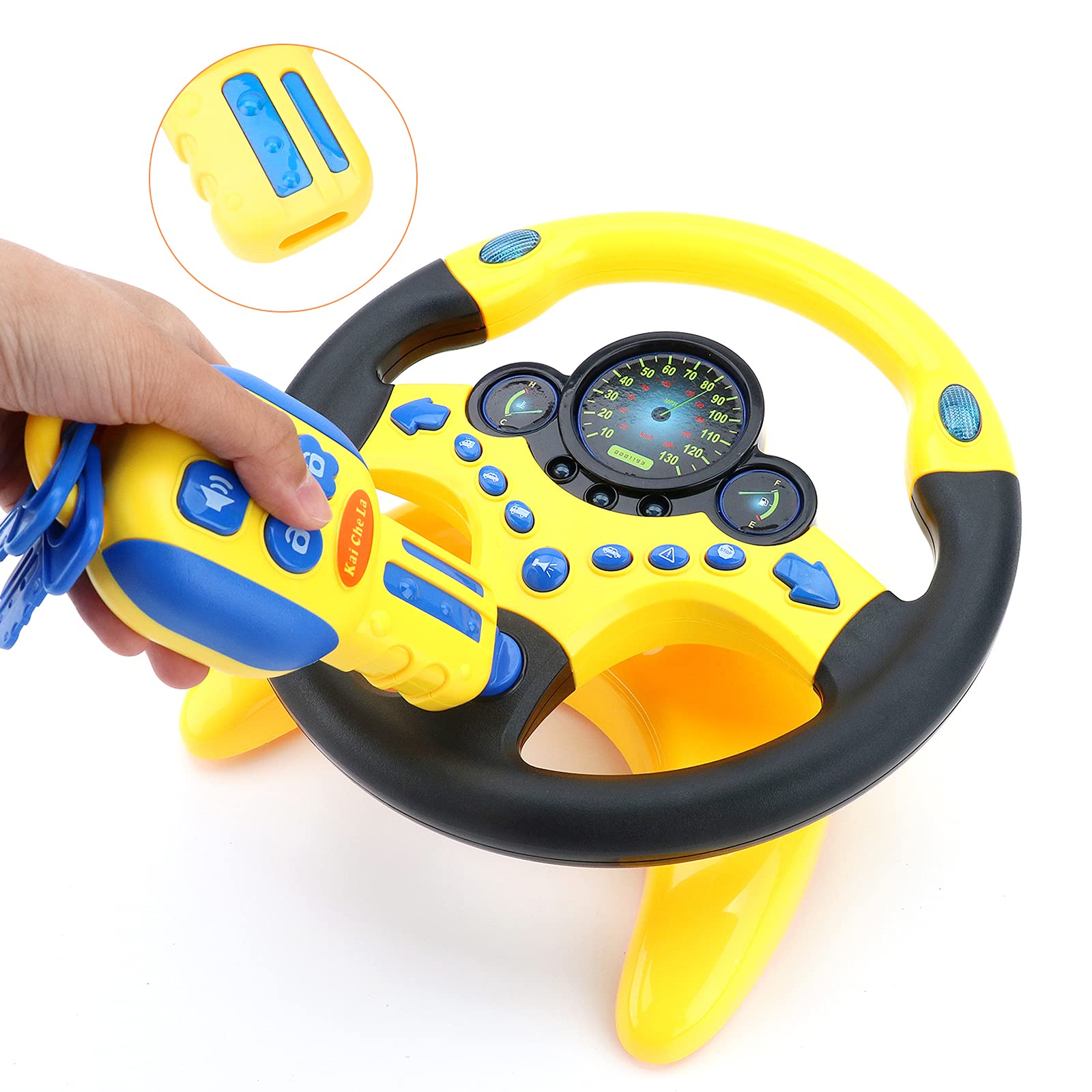 Simulação elétrica volante brinquedo com luz e som educacional crianças co-piloto carro brinquedo vocal presente