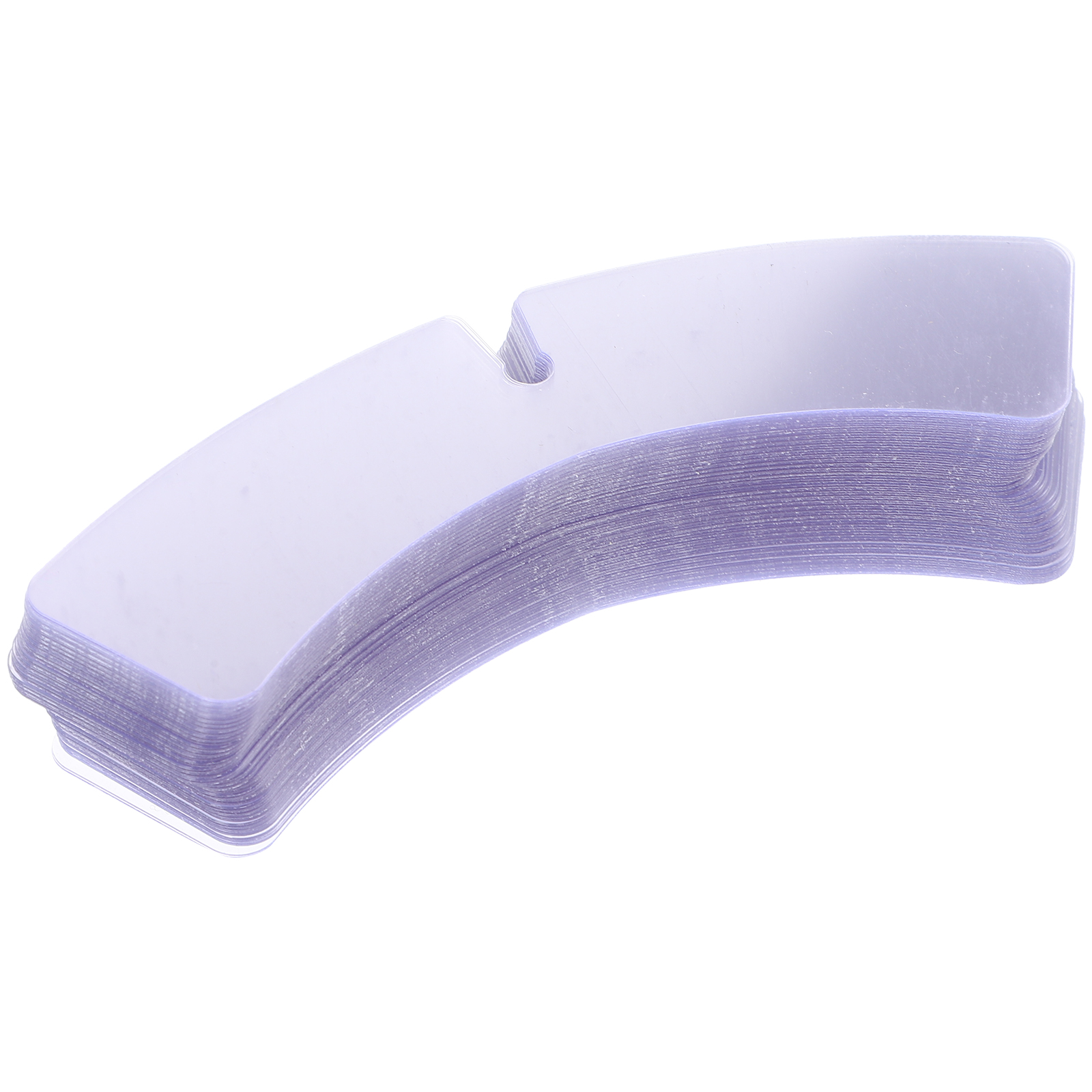 100 pièces reste des Inserts de col de chemise en plastique pour hommes femmes chemises habillées Support clair reste fournitures de col