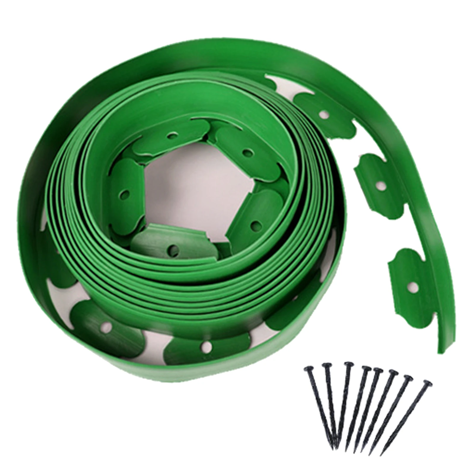 5/10M Fixed Garden Barrier Lawn Grass Plastic Edging Border Landscape Edging Garden Edge Kit With Anchoring Spikes Easy Install