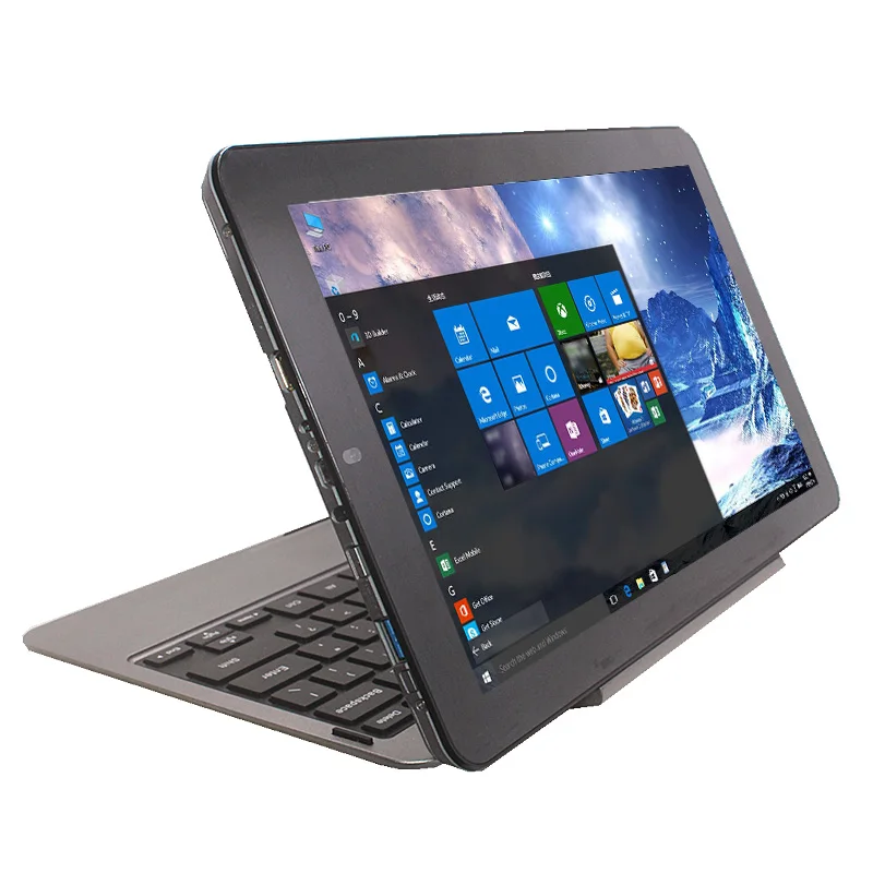 64-Bit 11,6-Zoll-LCD-Bildschirm 1366 * 768 IPS-Tablet-PC mit Pin-Docking-Tastatur Windows 10 Tablet KU Quad Core 4 GB + 32 GB HDMI 6000 mAh