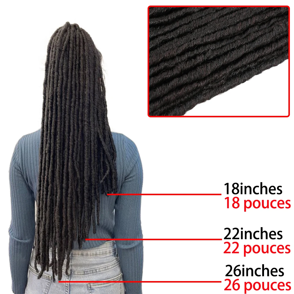 ถักโครเชต์ต่อผมเปีย Dreadlocks Ombre สีน้ำตาล X-TRESS ตรงนุ่ม Faux Locs Braids ผมสำหรับผู้หญิง