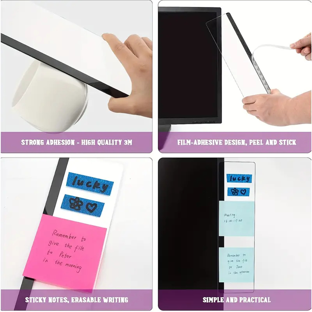 Monitor-Memo-Board-Clip – optimierter Arbeitsplatz, verbessert die Dekoration mit langlebigem Notizhalter für Zuhause und Büro