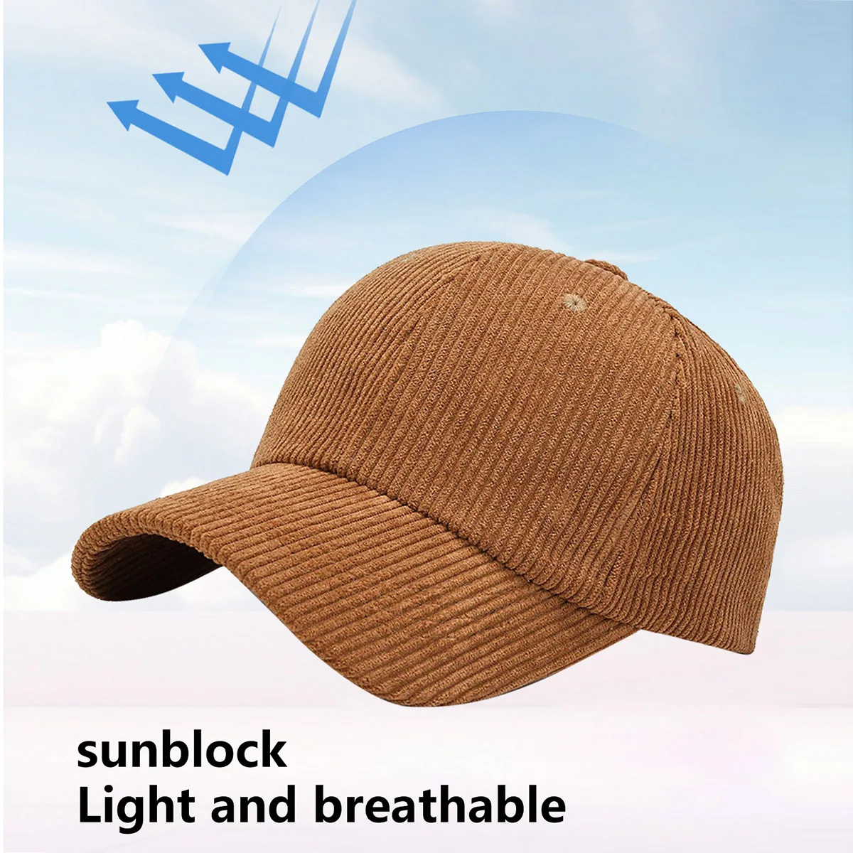 Mode Suede Baseball Cap Mannen en Vrouwen Herfst en Winter Effen Retro Corduroy Hoed Hiphop Hoed Unisex Straat Verstelbare Zonnehoed