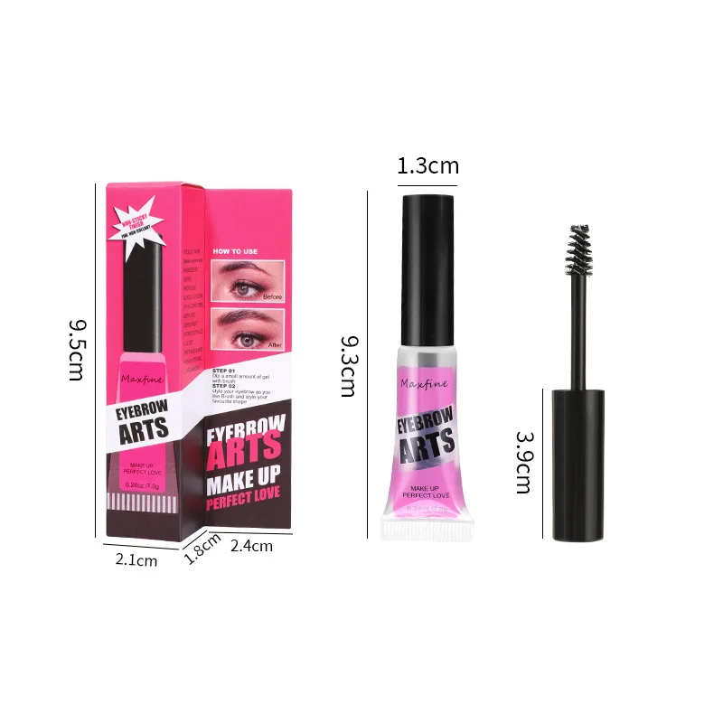 Wenkbrauwgel Langdurige vaste wenkbrauw Waterdichte sneldrogende slang Transparante wenkbrauwgel Make-up Oogmake-up