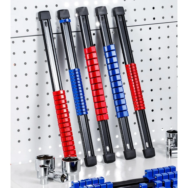360° Swivel ABS Socket Organizer 1/4Inch 3/8Inch 1/2Inch Premium Quality Socket Clip Rail Holder socket organizer tools