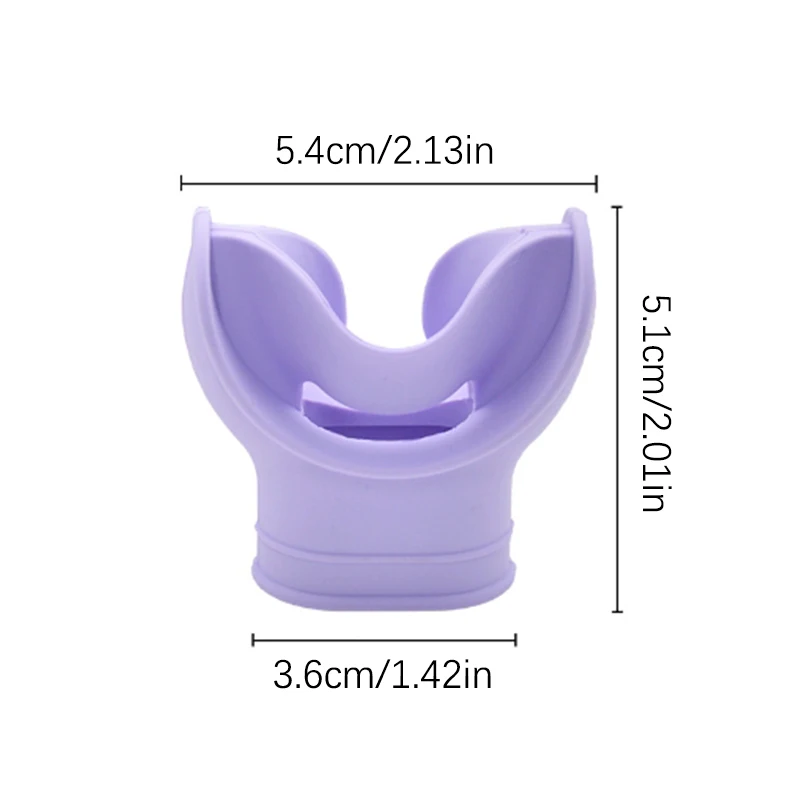 Boccaglio per snorkeling in Silicone comodo regolatore per immersioni subacquee coperchio per bocchino supporto per polpo fermi facili da usare
